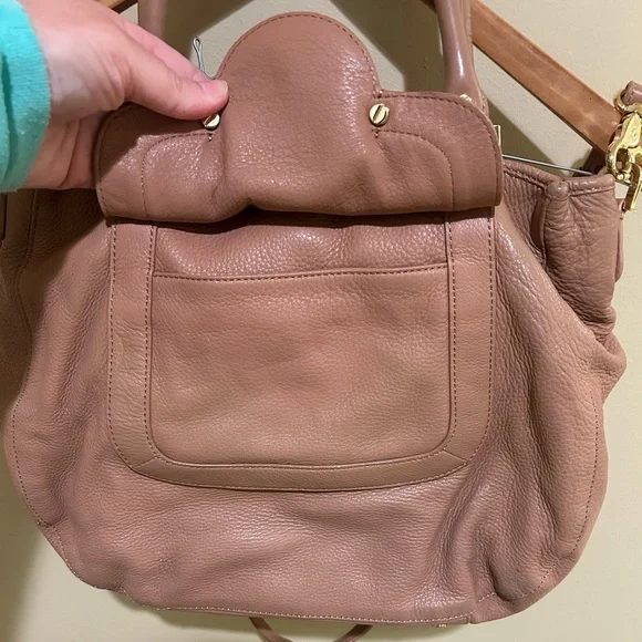 Tory Burch Dusty Rose Colored Leather Shoulder Bag - Picture 15 of 16